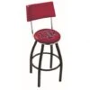 25 Inch Black Texas A&M Swivel Bar Stool W/ Back