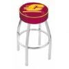 30 Inch Central Michigan Logo Swivel Counter Stool W/ Chrome Base