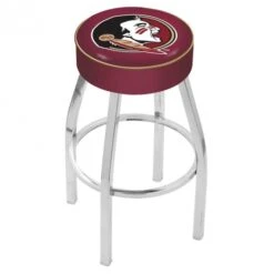 30 Inch Florida State Head Logo Swivel Counter Stool W/ Chrome Base