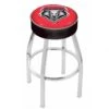 25 Inch New Mexico Logo Swivel Bar Stool W/ Chrome Base
