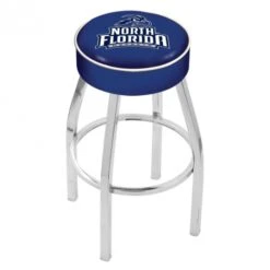 30 Inch North Florida Logo Swivel Counter Stool W/ Chrome Base