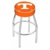 25 Inch Tennessee Logo Swivel Bar Stool W/ Chrome Base
