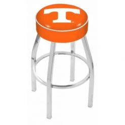 25 Inch Tennessee Logo Swivel Bar Stool W/ Chrome Base