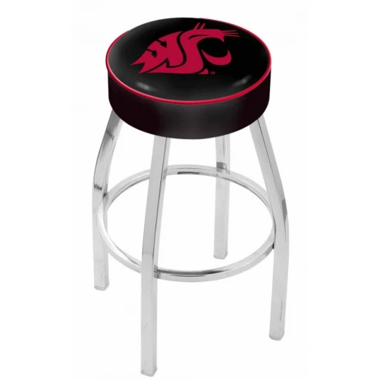 25 Inch Washington State Logo Swivel Bar Stool W/ Chrome Base 1 25 Inch Washington State Logo Swivel Bar Stool W/ Chrome Base