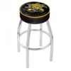 25 Inch Wichita State Logo Swivel Bar Stool W/ Chrome Base