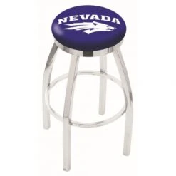 30 Inch Chrome Nevada Swivel Counter Stool W/ Accent Ring