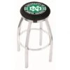 25 Inch Chrome North Dakota Swivel Bar Stool W/ Accent Ring