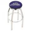 30 Inch Chrome North Florida Swivel Counter Stool W/ Accent Ring