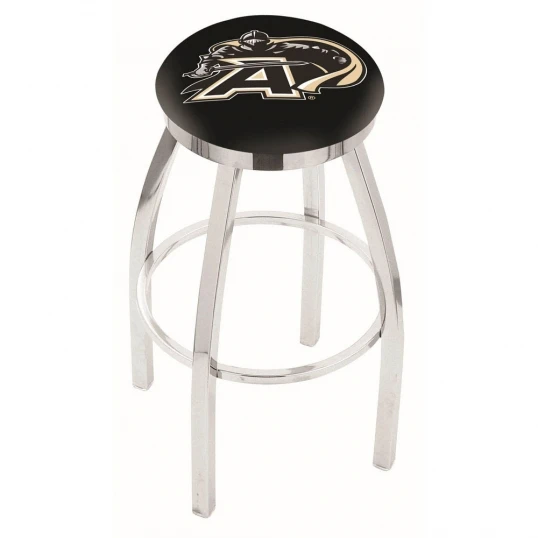 30 Inch Chrome US Military Academy (ARMY) Swivel Counter Stool W/ Accent Ring 1 30 Inch Chrome US Military Academy (ARMY) Swivel Counter Stool W/ Accent Ring