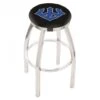 30 Inch Chrome Washington & Lee Swivel Counter Stool W/ Accent Ring