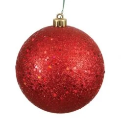 10 Inch Red Sequin Ball Ornament