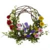 22 Inch Silk Indoor Spring Floral Wreath