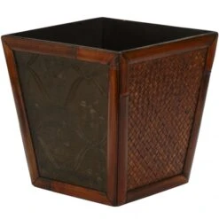 Bamboo Square Decorative Planters (Set Of 4: Multiple Sizes) -Artificial Plant Store NEA1468 ZM 4 538x538