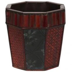 Bamboo Octagon Decorative Planters (Set Of 4: Multiple Sizes) -Artificial Plant Store NEA1476 ZM 3 538x538