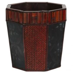 Bamboo Octagon Decorative Planters (Set Of 4: Multiple Sizes) -Artificial Plant Store NEA1476 ZM 4 538x538