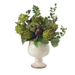 Artichoke And Hydrangea Silk Arrangement