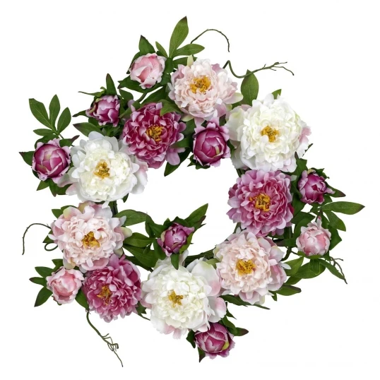 22 Inch Peony Wreath 1 22 Inch Peony Wreath