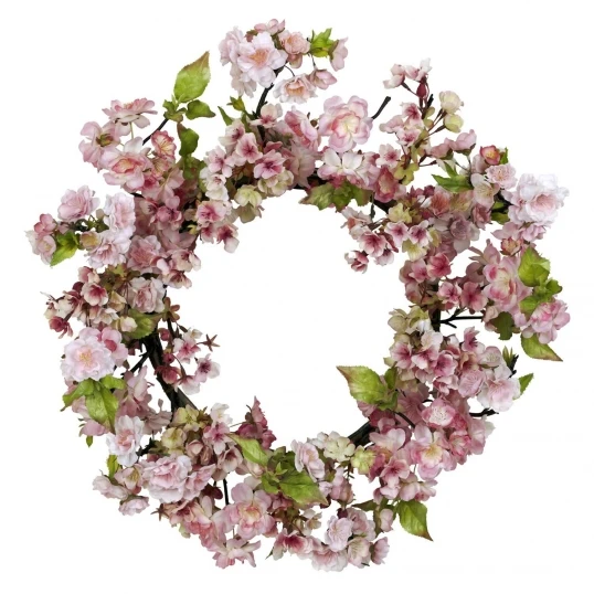 24 Inch Cherry Blossom Wreath 1 24 Inch Cherry Blossom Wreath