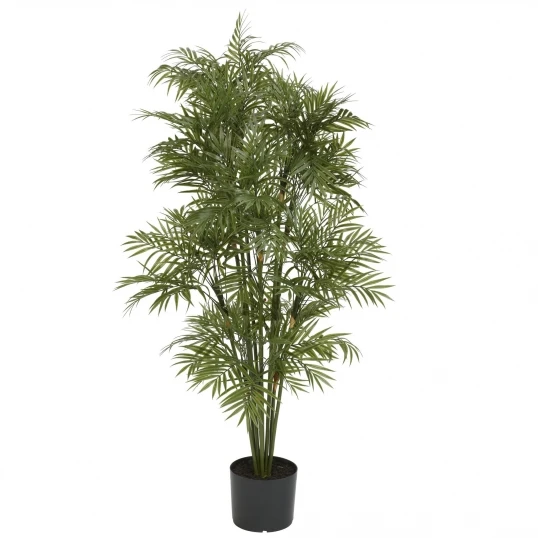 4 Foot Artificial Plastic Parlour Palm Tree: Potted 1 4 Foot Artificial Plastic Parlour Palm Tree: Potted