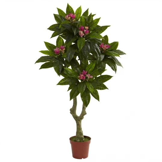 5 Foot Outdoor Artificial Plumeria Tree: Limited UV 1 5 Foot Outdoor Artificial Plumeria Tree: Limited UV