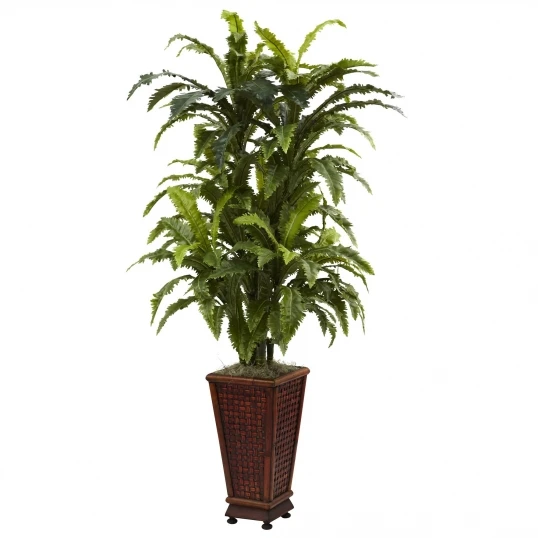 57 Inch Artificial Marginatum In Decorative Planter 1 57 Inch Artificial Marginatum In Decorative Planter