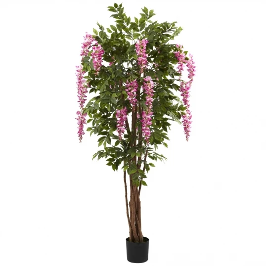 6.5 Foot Silk Wisteria Tree 1 6.5 Foot Silk Wisteria Tree