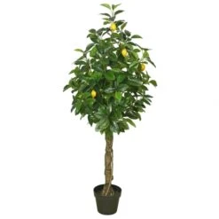 51 Inch Real Touch Lemon Tree: Potted