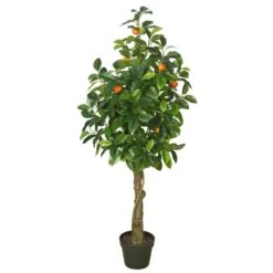 51 Inch Real Touch Orange Tree: Potted