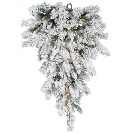 36 Inch Snow Ridge Christmas Teardrop: Clear Lights 1 36 Inch Snow Ridge Christmas Teardrop: Clear Lights