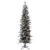 7 Foot PE/PVC Frosted Glitter Tannenbaum Pine: Clear Lights