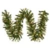 9 Foot X 16 Inch Mixed Country Pine Garland: Clear LEDs