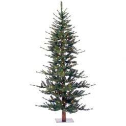 7 Foot Minnesota Pine Half Tree: Unlit