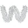9 Foot X 20 Inch Crystal White Garland: Unlit