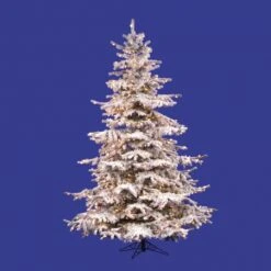 6.5 Foot Flocked Sierra Fir Tree: Unlit