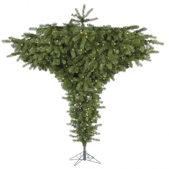 7.5 Foot Upside Down Christmas Tree: Clear LEDs 1 7.5 Foot Upside Down Christmas Tree: Clear LEDs