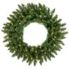 30 Inch Camdon Fir Wreath: Multi-Colored LEDs