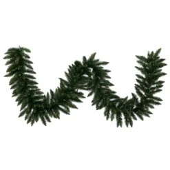 50 Foot Camdon Fir Garland: Clear Lights In/Out Lights