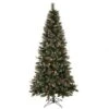 6 Foot Snow Tipped Pine & Berry Tree: Multi-Colored LEDs