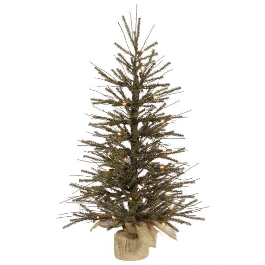 3 Foot Vienna Twig Tree In Burlap Base: Unlit 1 3 Foot Vienna Twig Tree In Burlap Base: Unlit