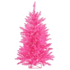 3 Foot Hot Pink Tree: Pink Lights