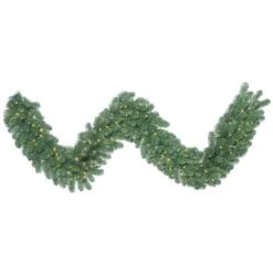 9 Foot X 18 Inch Oregon Fir Garland: Clear LEDs
