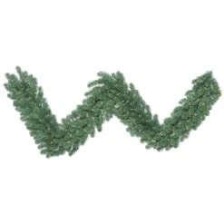 9 Foot X 18 Inch Oregon Fir Garland: Clear Lights