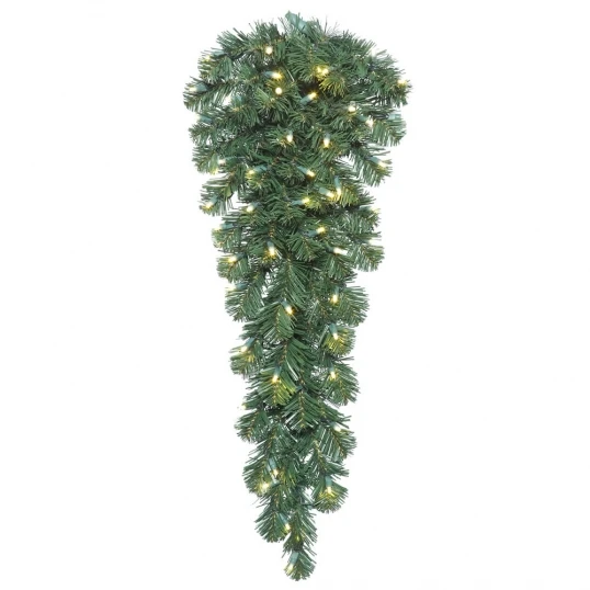36 Inch Oregon Fir Teardrop: Clear LED Lights 1 36 Inch Oregon Fir Teardrop: Clear LED Lights