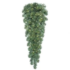 48 Inch Oregon Fir Teardrop: Clear LED Lights