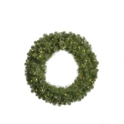 48 Inch Grand Teton Double Sided Wreath: Clear LEDs