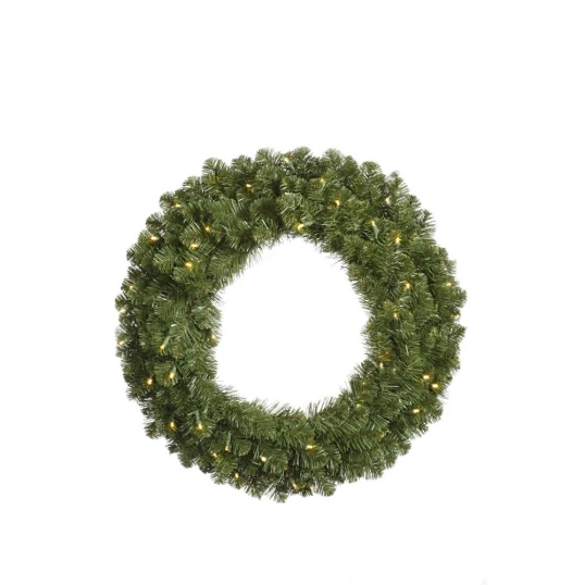 48 Inch Grand Teton Double Sided Wreath: Clear LEDs 1 48 Inch Grand Teton Double Sided Wreath: Clear LEDs