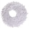 24 Inch White Fir Wreath: Unlit