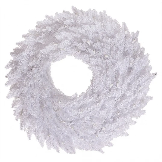 24 Inch White Fir Wreath: Unlit 1 24 Inch White Fir Wreath: Unlit