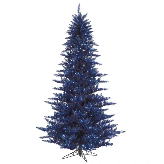 5.5 Foot Navy Blue Fir Tree: Blue Lights 1 5.5 Foot Navy Blue Fir Tree: Blue Lights