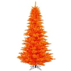 4.5 Foot Orange Fir Tree: Orange LEDs